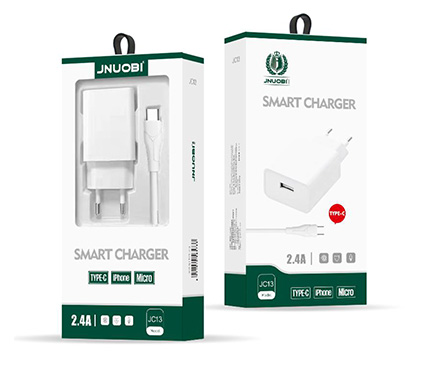 Jnuobi JC-13 2.4A type-c usb smart charger