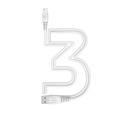 LeTang LT-V8-i6-TPC-45 3M 6A fast charge data cable