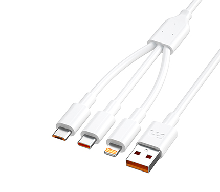 LeTang LT-ET-12 100W fully compatible super fast charge one drag three data cable