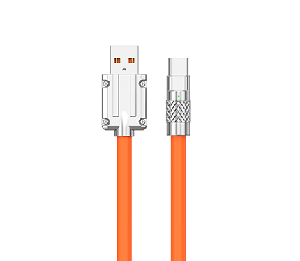 LeTang S27-V8-IP-TPC Mecha zinc alloy silicone data cable