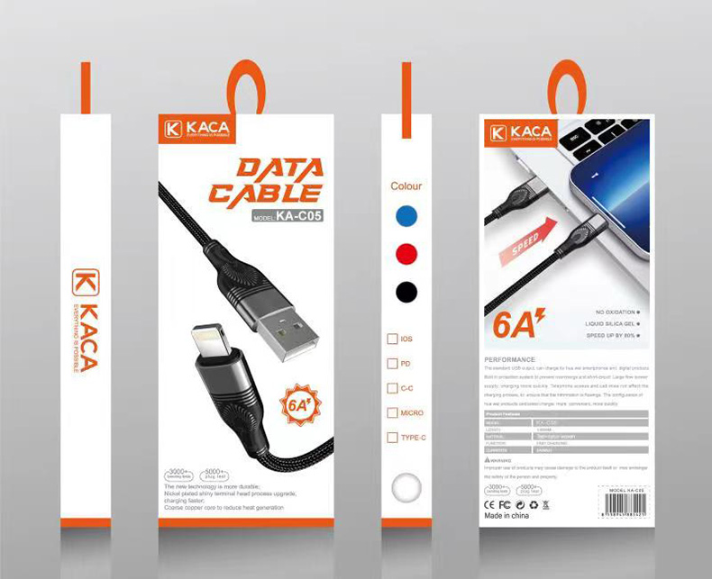 KACA KA-C05 6A fast charging data cable