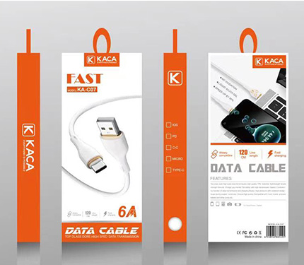 KACA KA-C07 6A fast charging type-C usb data cable