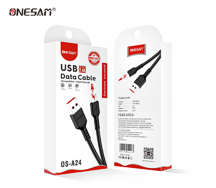 ONESAM A24 2.4A output usb data cable