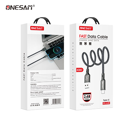 ONESAM A18 2.4A output 2000mm fast data cable
