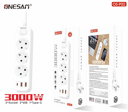 ONESAM P02 3000W type-c usb power socket