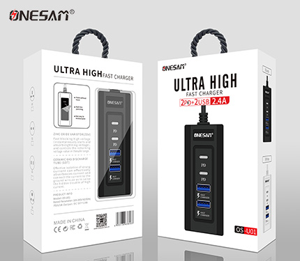 ONESAM U01 2.4A auto max 2PD+2 usb ultra high fast charger