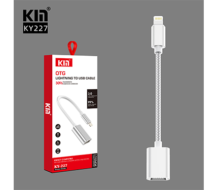 KY227 OTG lighting to usb cable