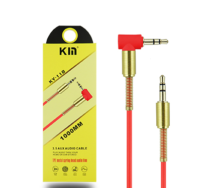 KY118 TPE metal 3.5MM AUX audio cable