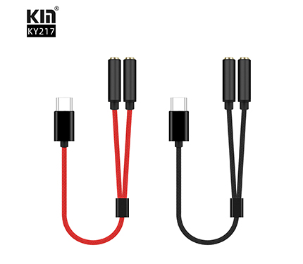 KY217 two in one type-C & 3.5mm jacks charging and listen to music
